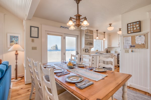 Dining Area with the view of the rock and beach