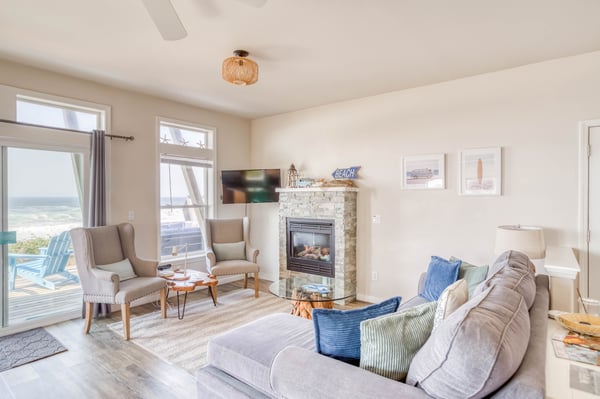 Living Room with Large windows