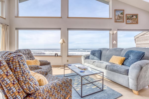 Living Room with ocean View